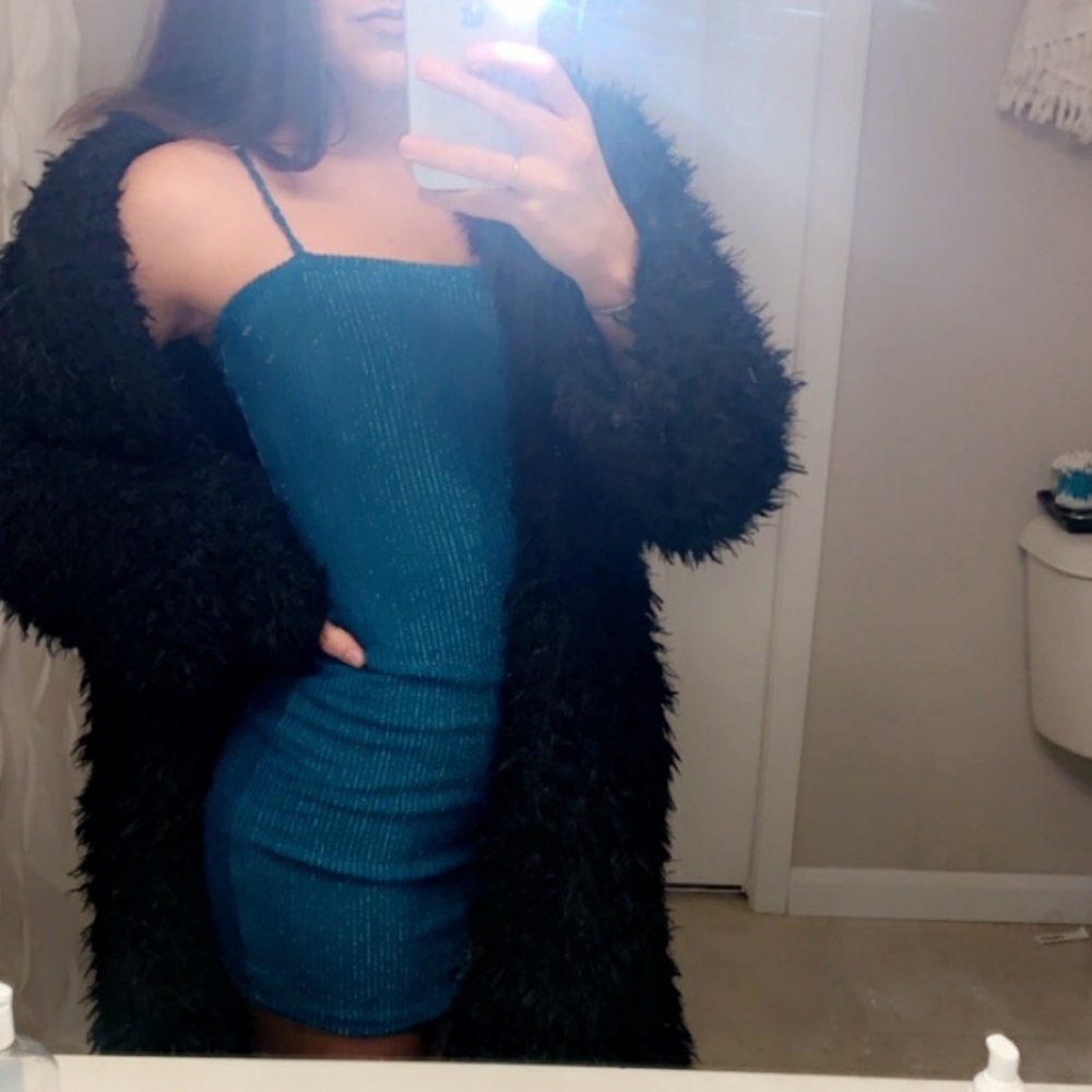 Forever 21 sparkly blue Dress - Picture 3 of 3